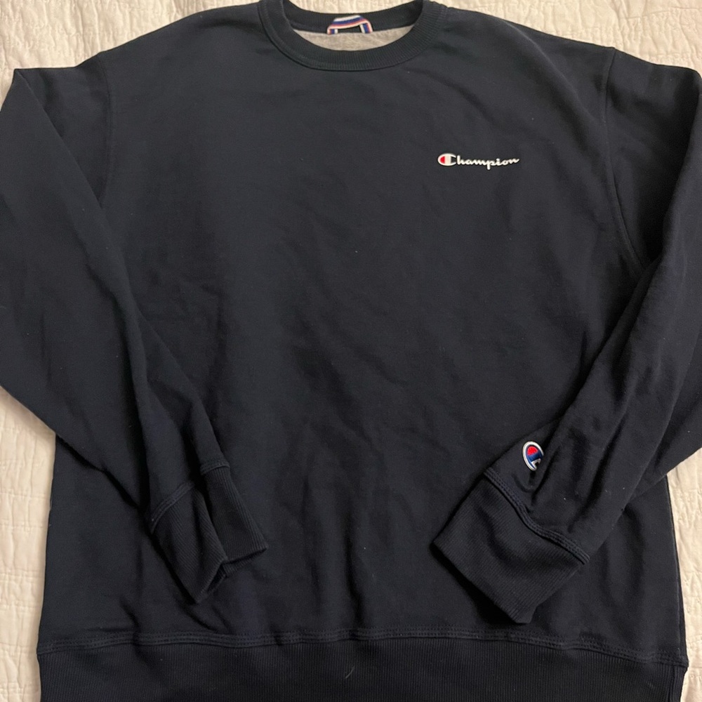 Navy Blue Champion Crew Neck